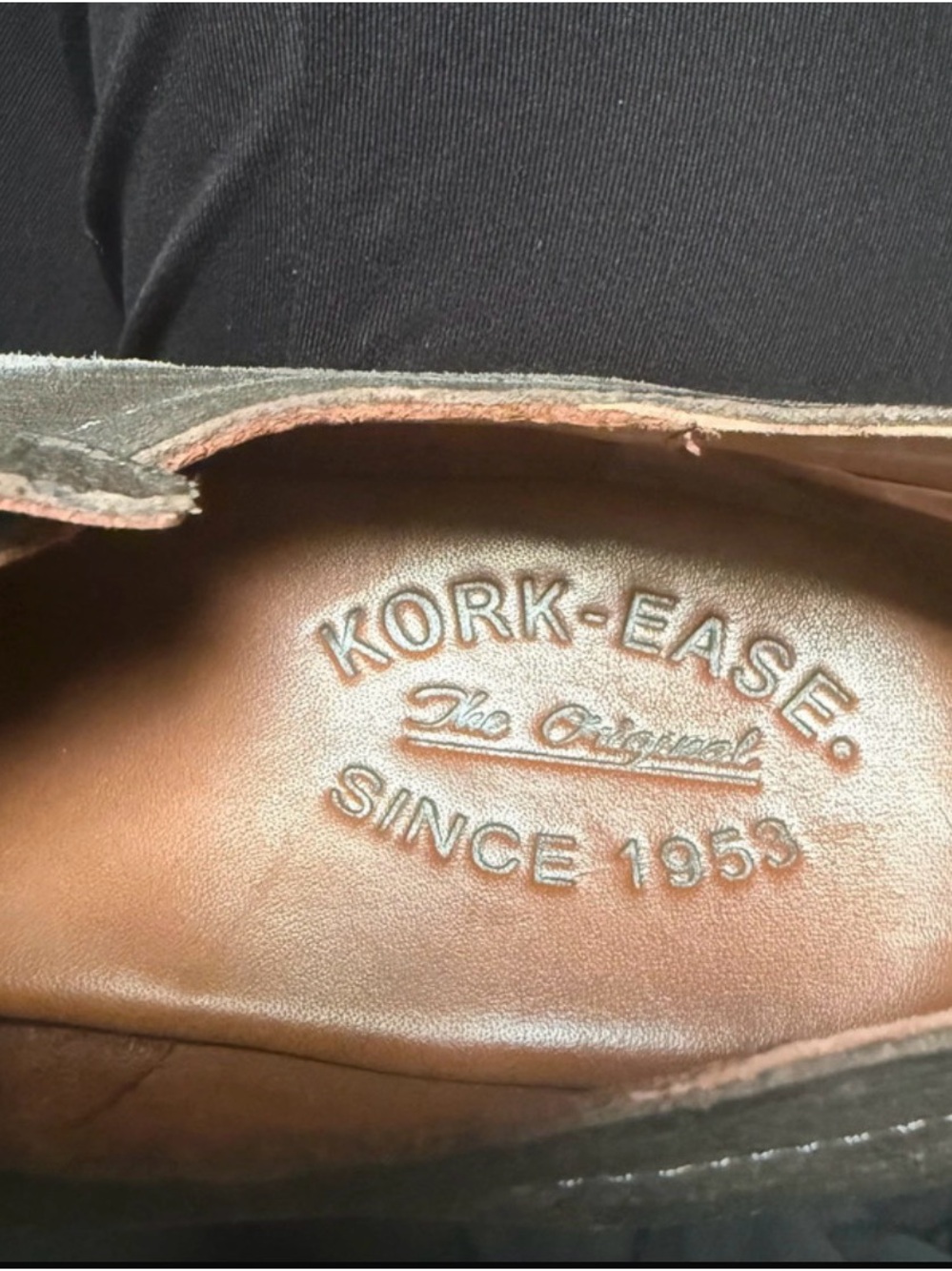 Women’s Kork-Ease Two-Tone Leather Oxford Shoes Gray Charcoal Size 8.5 M - Picture 4 of 8
